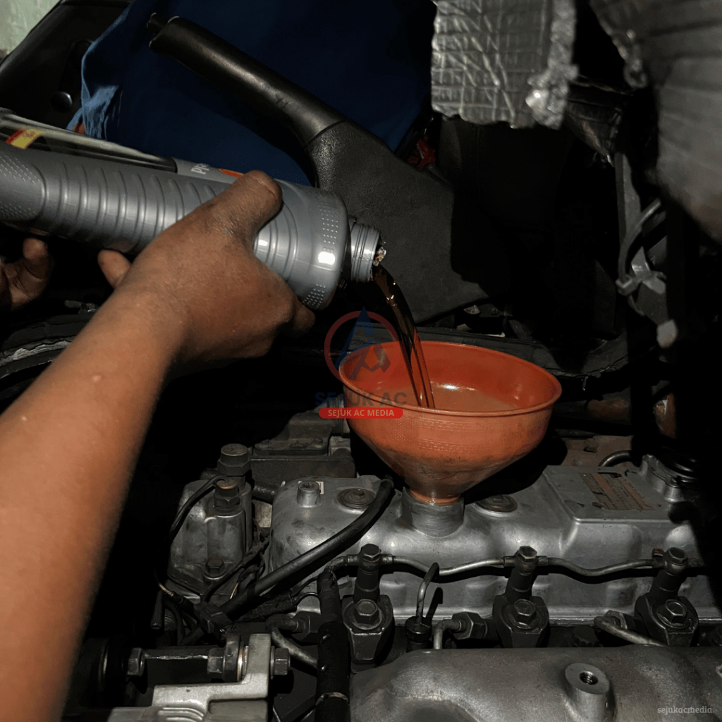 perbedaan oli mesin dan oli gardan