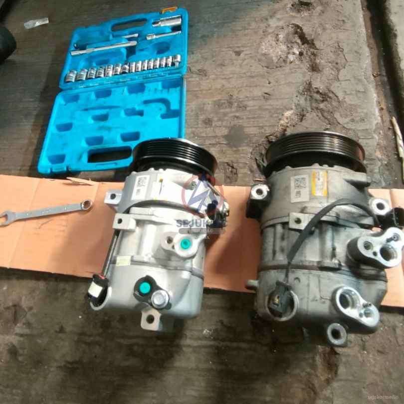perbandingan komponen fisik penunjang jenis kompresor ac mobil di bengkel mobil ngawi